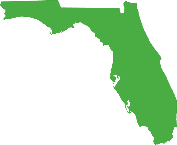 Green Icon of the state of Florida