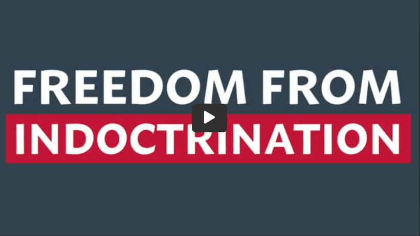 Screen Shot from Freedom From Indoctrination Video